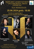 Plakat koncertu charytatywnego „Zaczarowany świat operetki”