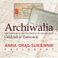 Plakat prelekcji o tarnowskich archiwaliach