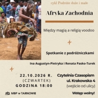 Plakat spotkania z podróżniczkami