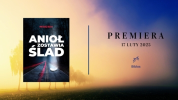 Plakat premiery książki "Anioł zostawia ślad"