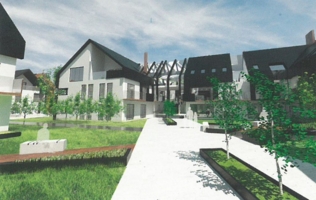 Wizualizacja zabudowy działki przy ul. Piłsudskiego