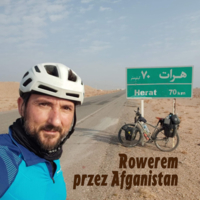 Plakat spotkania "Rowerem przez Afganistan"