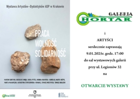Zaproszenie na wystawę w Galerii "Hortar"