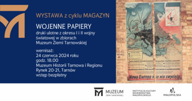 Zaproszenie na wystawę "Wojenne papiery"