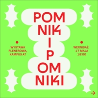 Plakat wystawy "Pomniki"