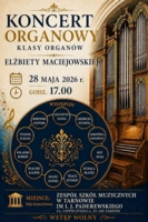 Plakat koncertu organowego