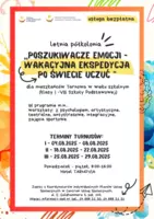 Plakat półkolonii CUS