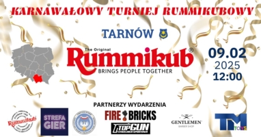 Plakat Karnawałowego Turnieju Rummikubowego