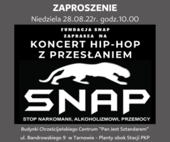 plakat  z zaproszeniem na koncert