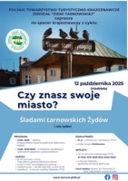 Plakat spaceru "Śladami tarnowskich Żydów"