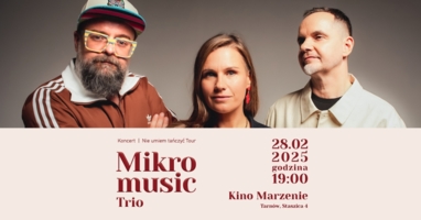 Plakat koncertu zespołu Mikromusic