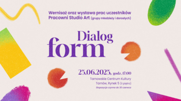 Plakat wystawy "Dialog form:
