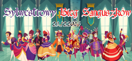 Plakat Sylwestrowego Biegu Sanguszków