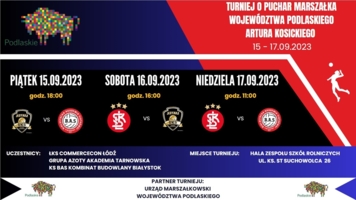 Plakat siatkarskiego turnieju w Białymstoku