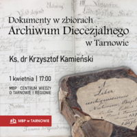 Plakat wykładu ks. dr. Krzysztofa Kamieńskiego