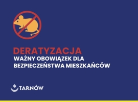 grafika z napisem "Deratyzacja - wazny obowiązek dla bezpieczeństwa mieszkańców"