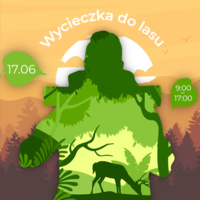 Plakat "Wycieczki do lasu"