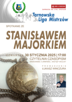 Plakat spotkania ze Stanisławem Majorkiem