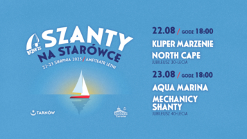 Plakat koncertów "Szanty na Starówce"