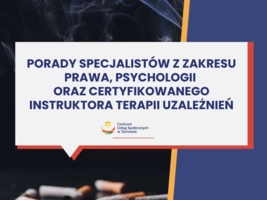 Plakat porad specjalistów w CUS-ie