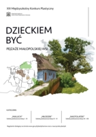Plakat konkursu plastycznego "Pejzaże małopolskiej wsi"