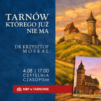 Plakat spotkania z Krzysztofem Moskalem