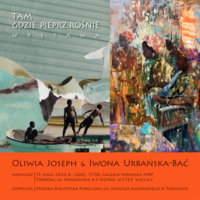 Plakat wystawy Oliwii Joseph i Iwony Urbańskiej-Bać