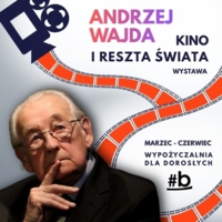 Plakat wystawy o Andrzeju Wajdzie