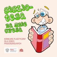 Plakat konkursu "Biblioteka na mnie czeka"