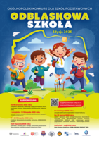 Plakat konkursu "Odblaskowa Szkoła"
