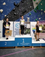 Podium "czasówki" w kategorii młodziczek
