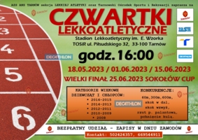 Plakat "Czwartków Lekkoatletycznych"