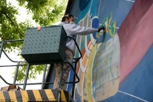 Mural na ukończeniu