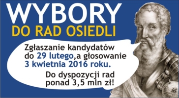 Wybory do rad osiedli: zgłoś kandydata!
