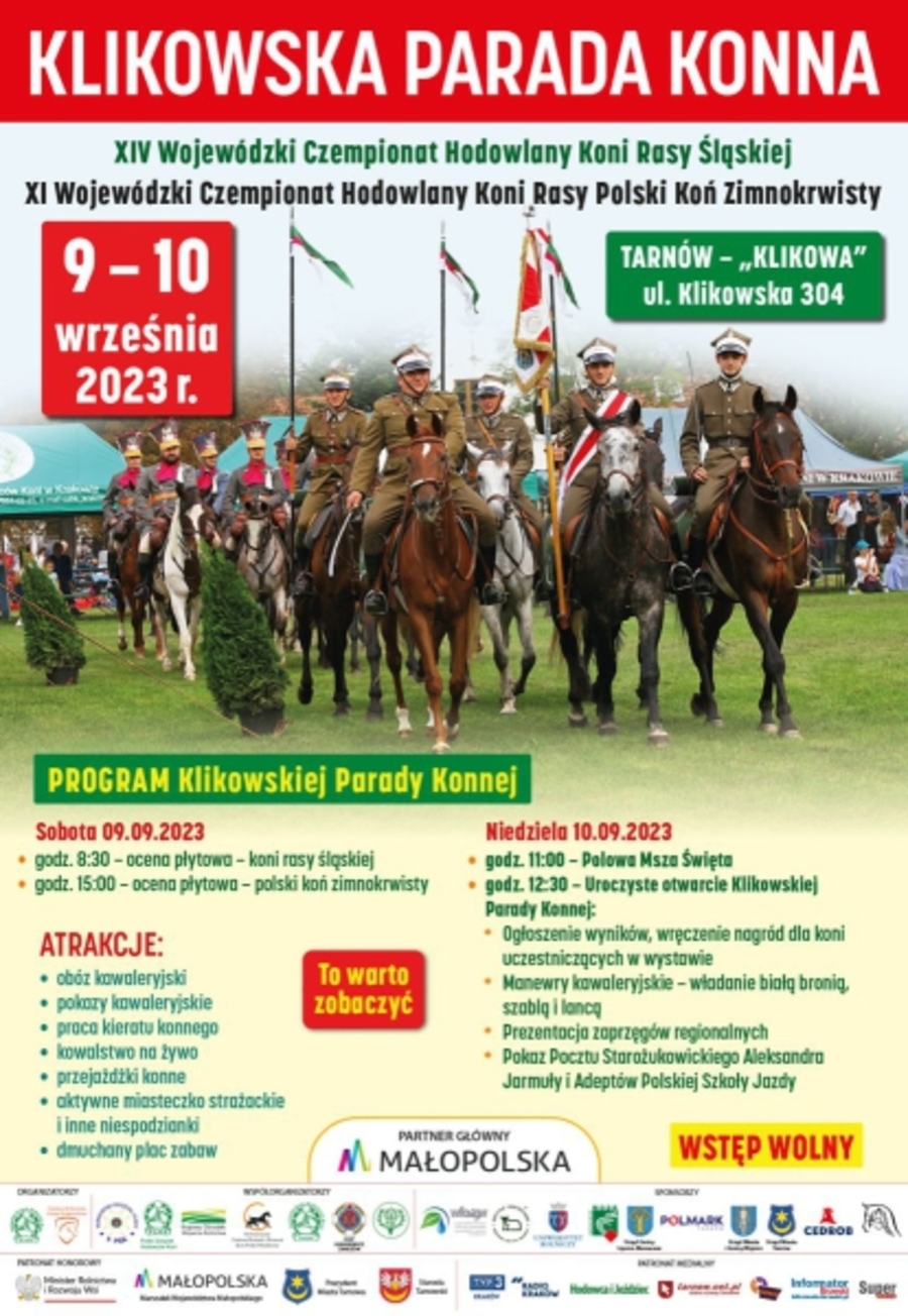 Plakat Klikowskiej Parady Konnej