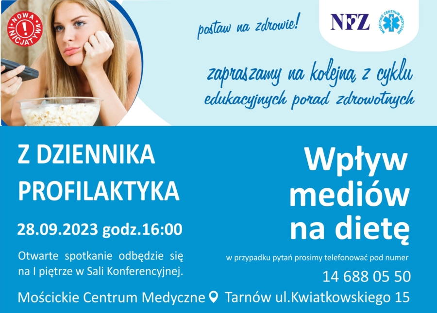 Plakat spotkania z cyklu „Z dziennika profilaktyka”