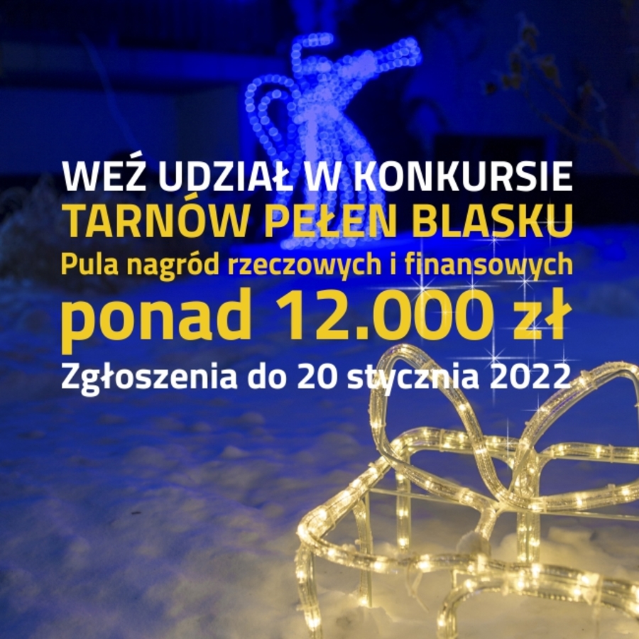 plakat konkursu Tarnów Pełen Blasku