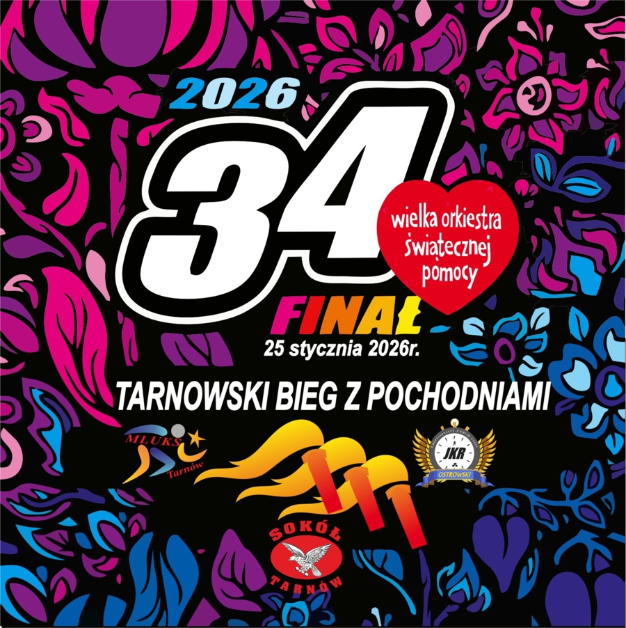 Plakat Tarnowskiego Biegu z Pochodniami