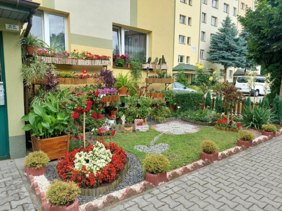 Ogród nagrodzony w kategorii "Ogród przy domu wielorodzinnym"