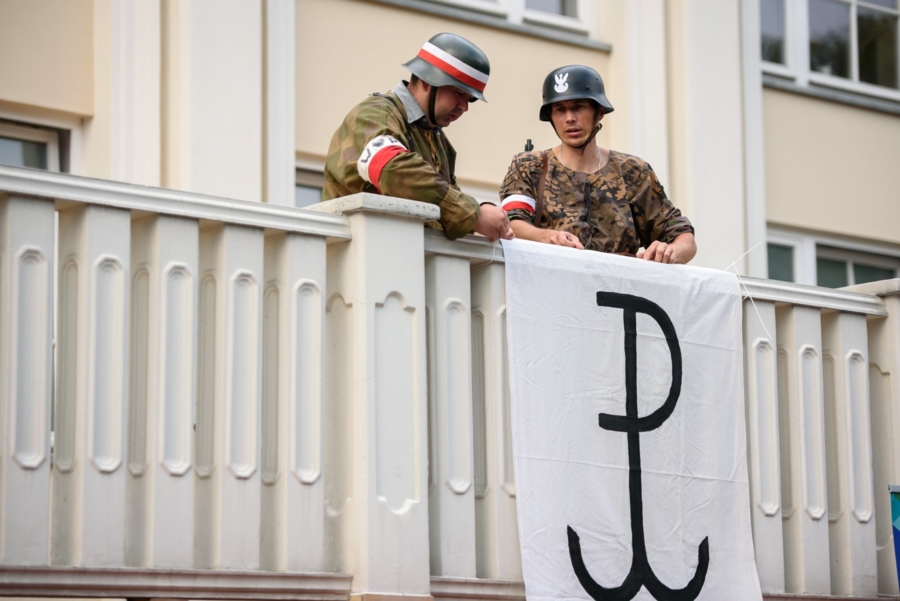 Rekonstrukcja wydarzeń z Powstania Warszawskiego