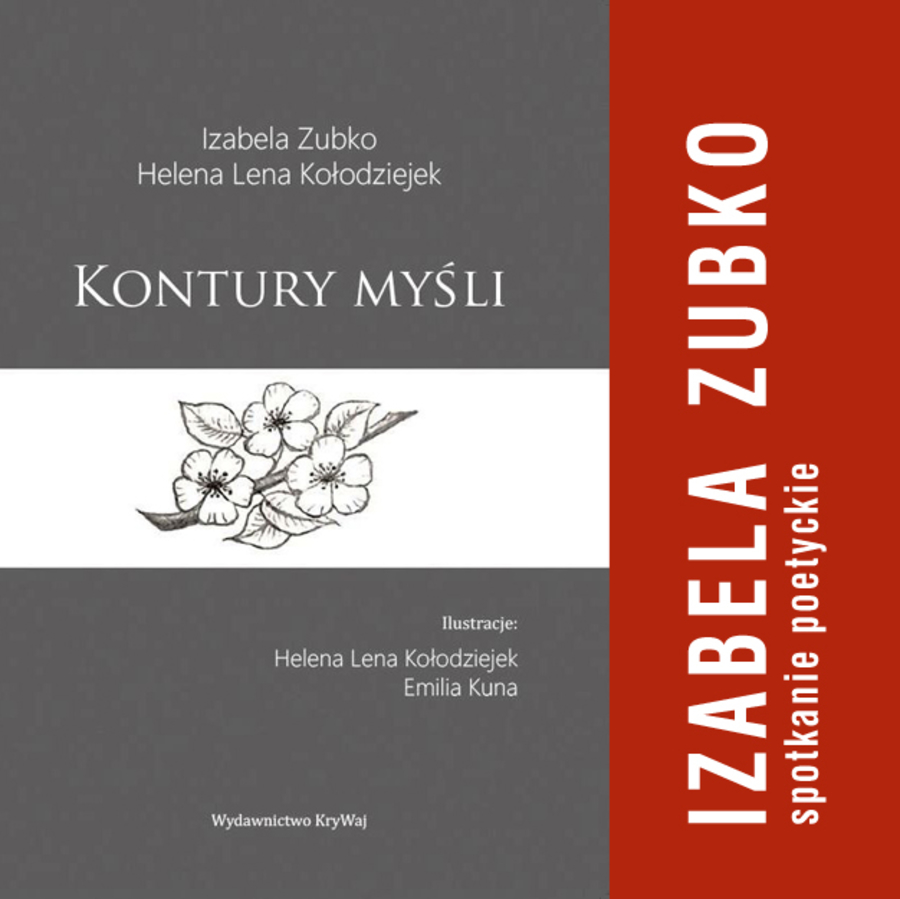 Plakat spotkania poetyckiego z Izabelą Zubko