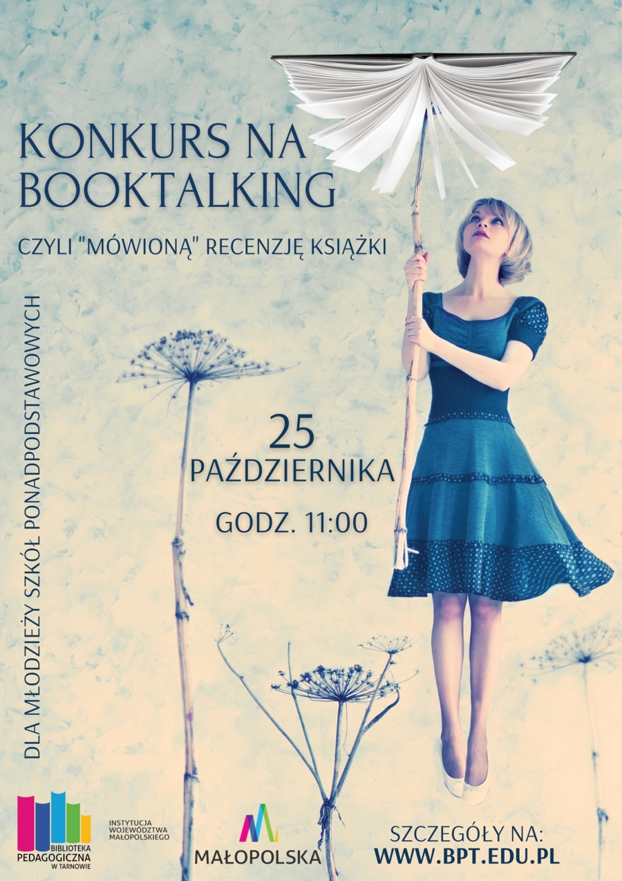 Plakat konkursu na booktalking