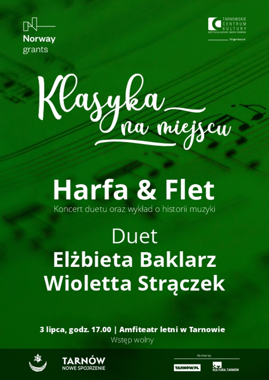 Plakat koncertu "Klasyka na miejscu"
