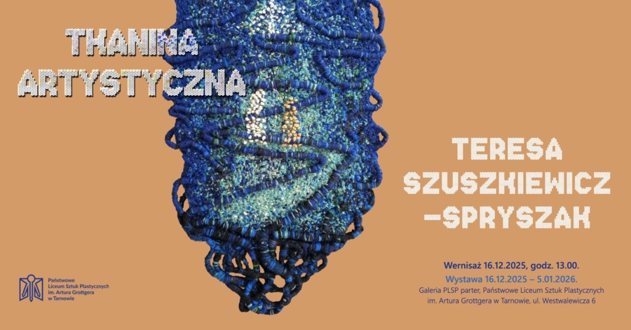 Plakat wystawy Teresy Szuszkiewicz-Spryszak