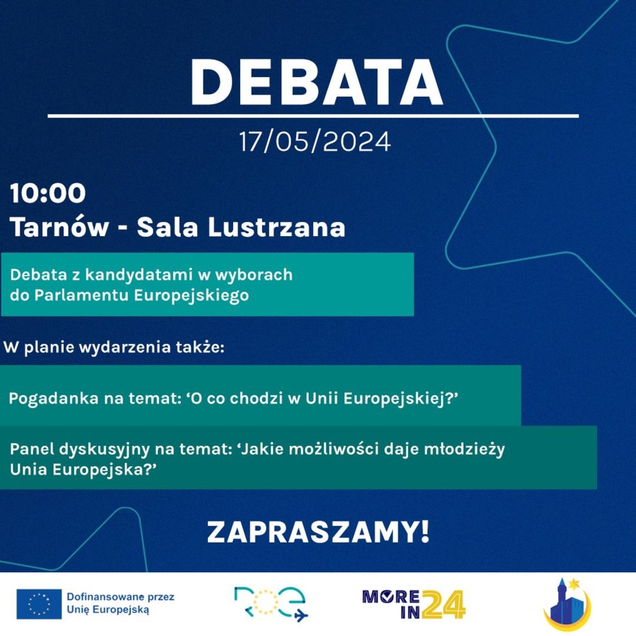 Plakat debaty przedwyborczej