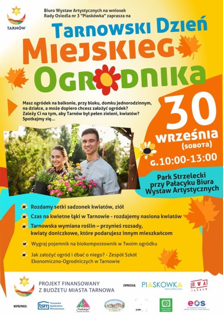 Plakat Tarnowskiego Miejskiego Dnia Ogrodnika