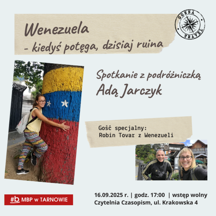 Plakat spotkania z Adrianną Jarczyk