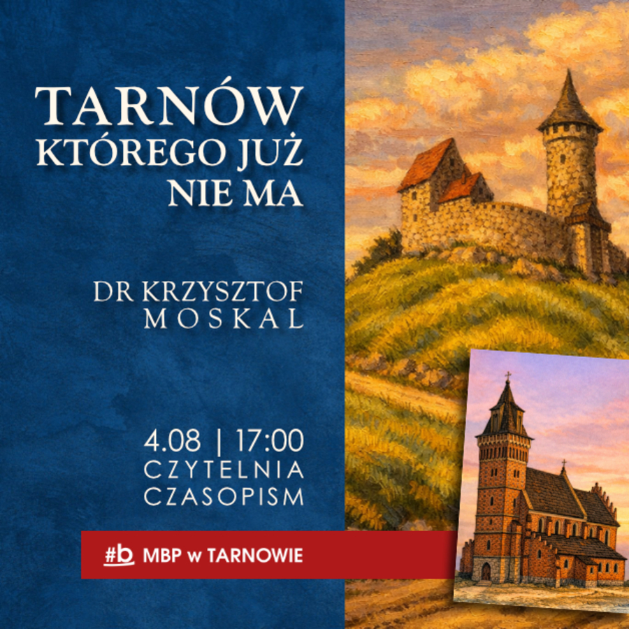 Plakat wykładu dra Krzysztofa Moskala