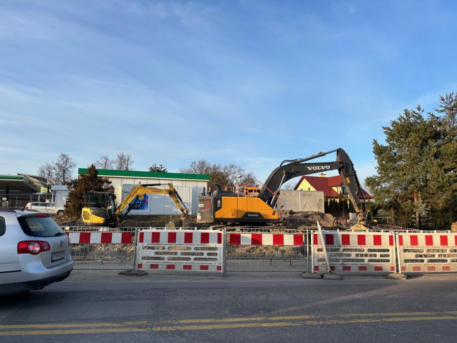 Na zdjęciu remontowana ulica Lwowska