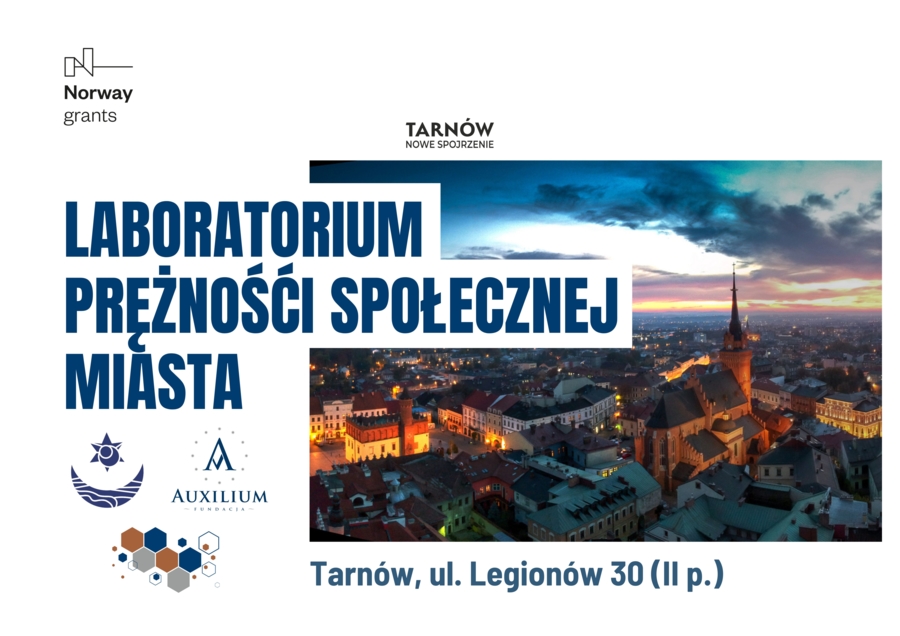 Plakat projektu "Laboratorium Prężności Społecznej Miasta"